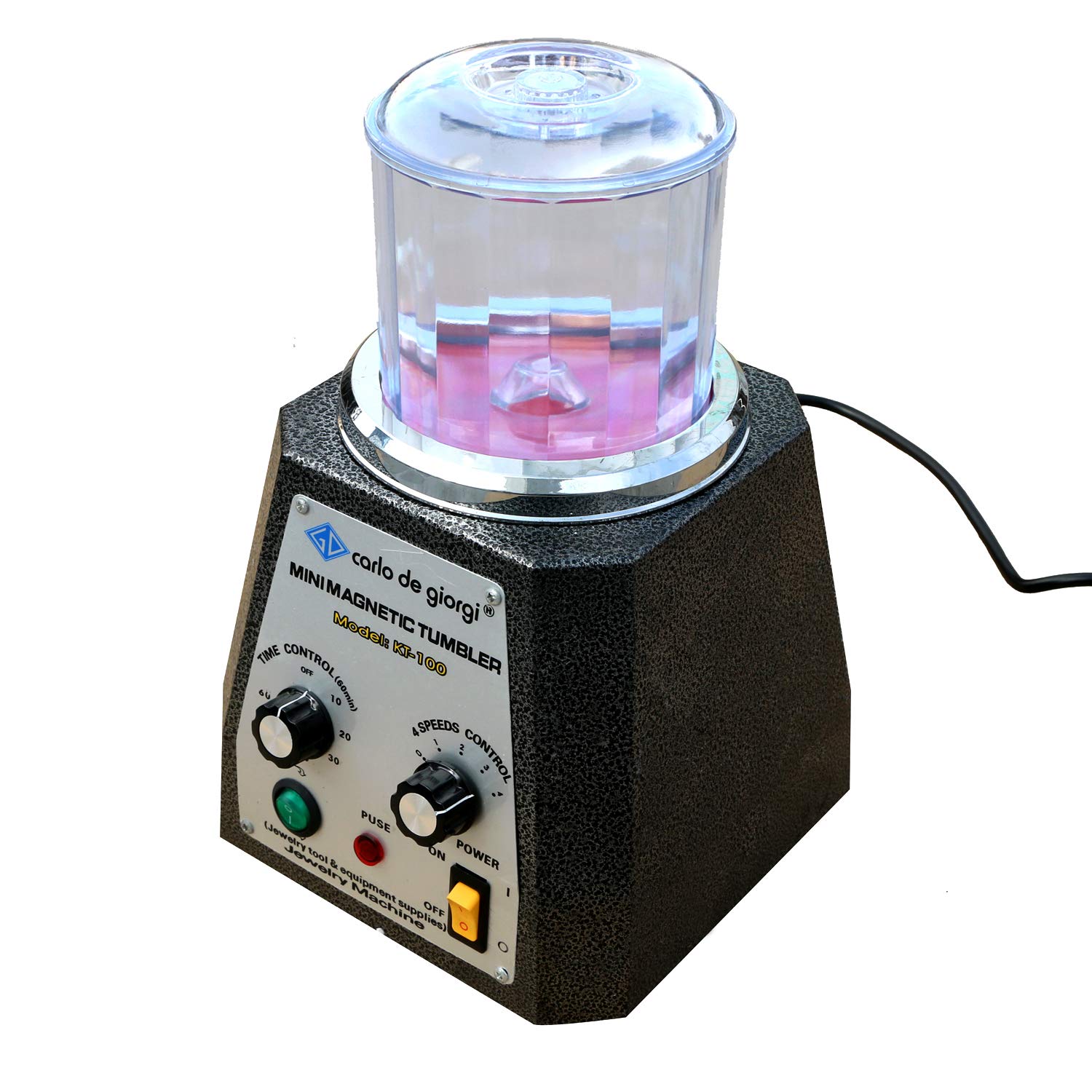 KT-100磁気タンブラー磁気ポリッシャー 4段階速度ジュエリーポリッシャー KT-100磁気タンブラー磁気ポリッシャー 4段階速度ジュエリー